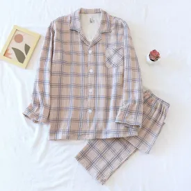 Triple Cross Strips Men's Pajamas Set
