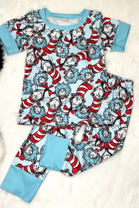 Unisex Cat Print Pajamas