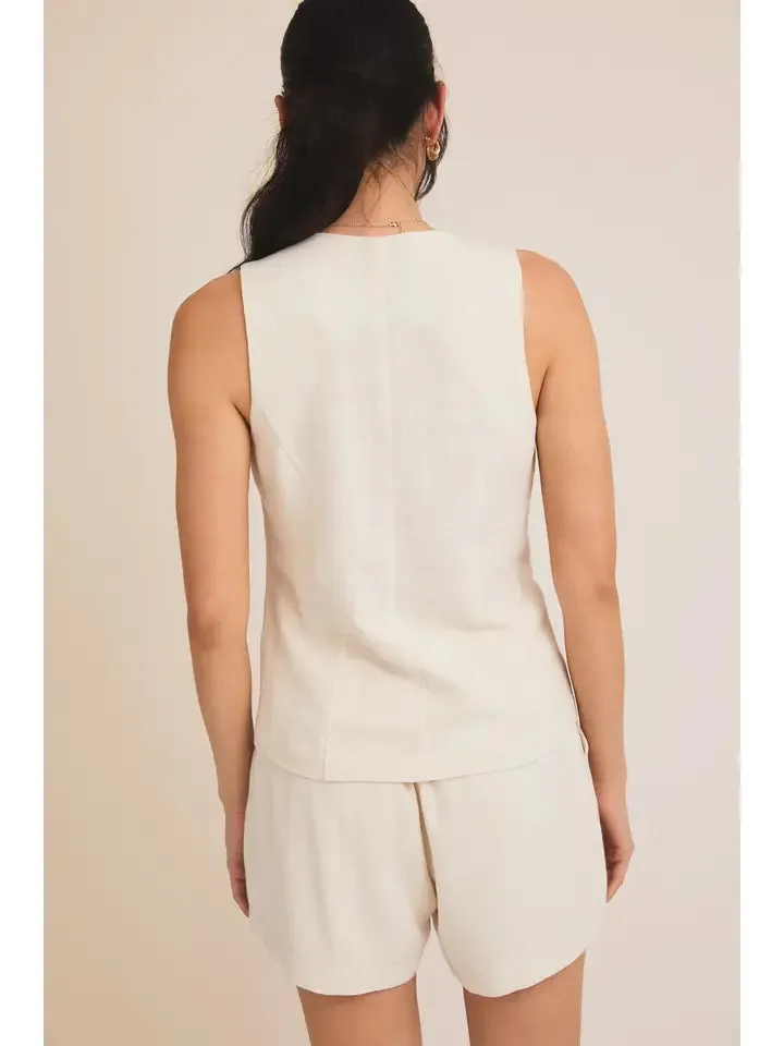 Vest Top and Pleated linen Shorts NB