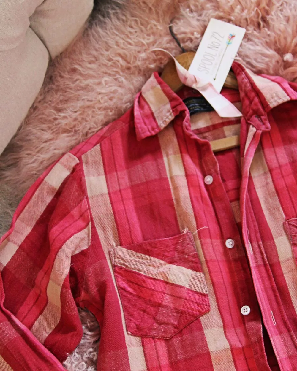 Vintage Pink Flannel