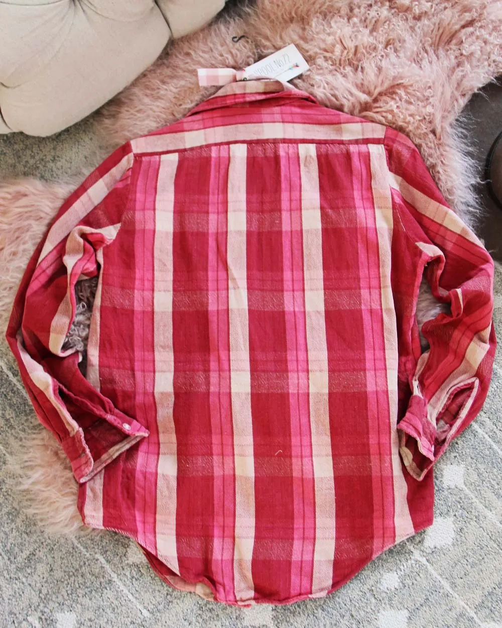 Vintage Pink Flannel