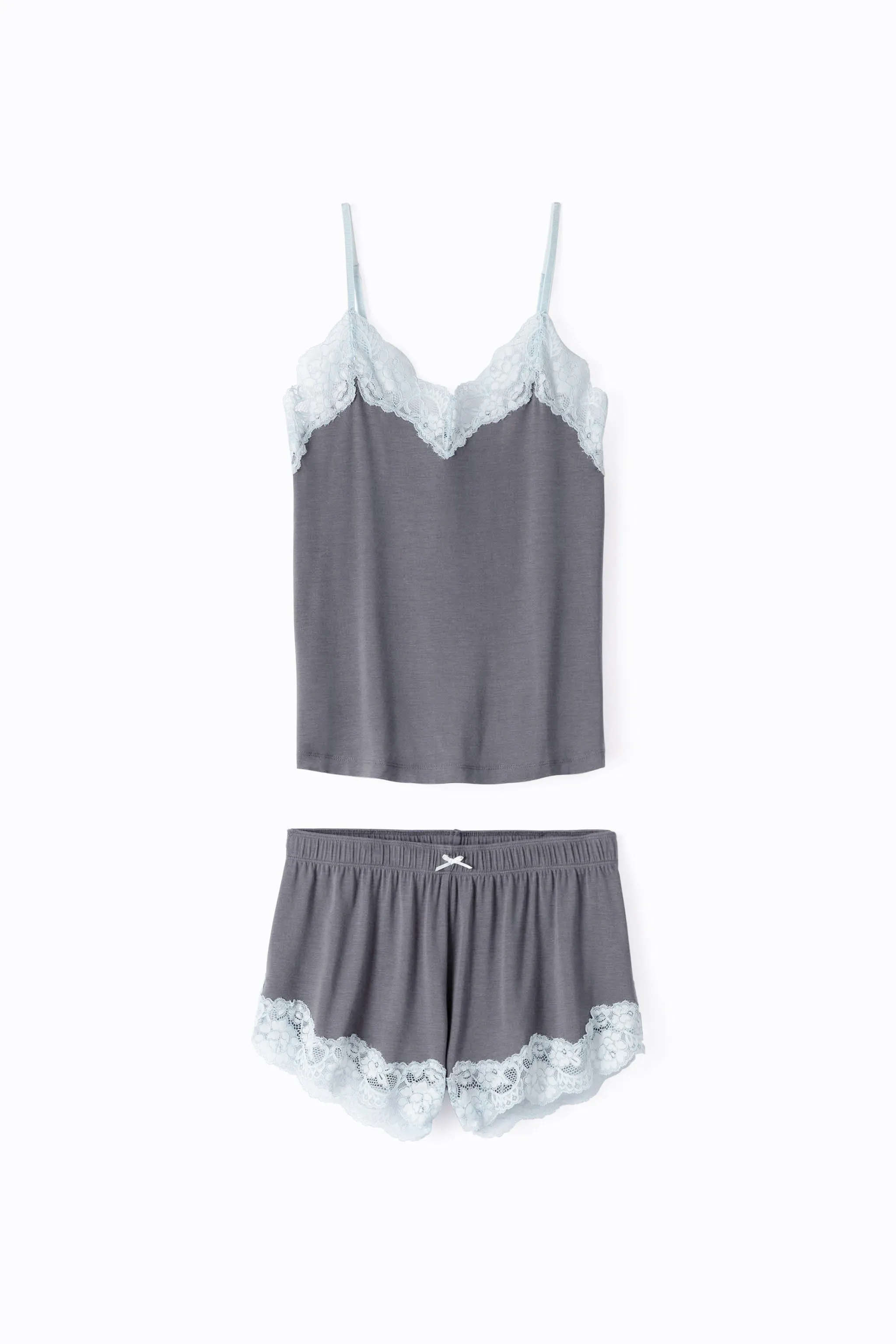 Wild Dreams Modal PJ Set w/ Lace Trim