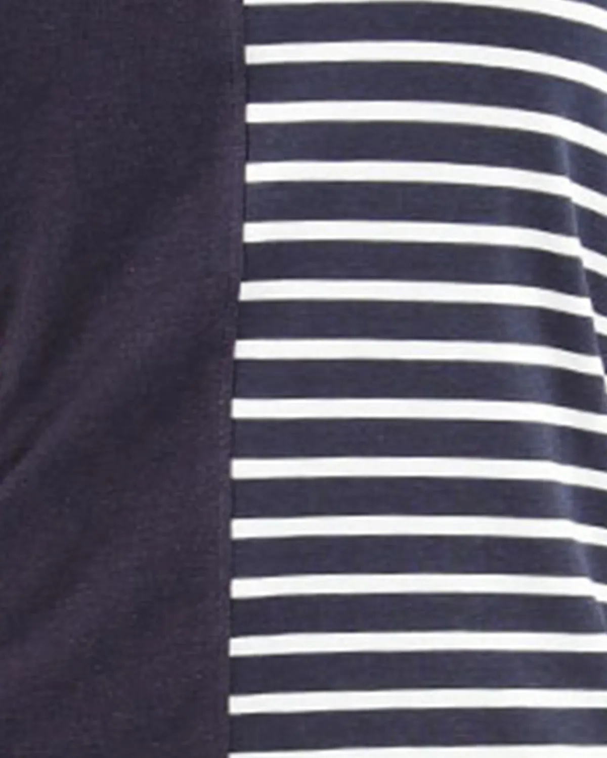 Women's 100% Cotton Breton Stripe Two Tone Pajama Set