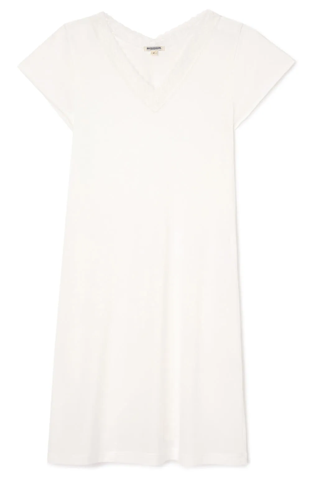 Women's Jersey Ella Short Nightdress - Antique White