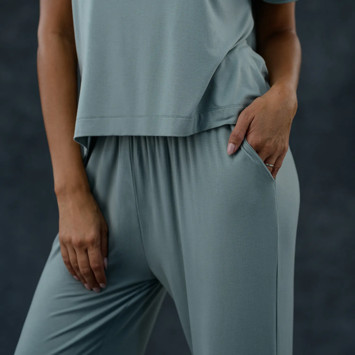 Women's Pajama Set - Pant   Shirt (Mist)