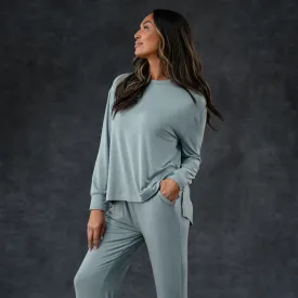 Women's Pajama Set - Pant   Shirt (Mist)