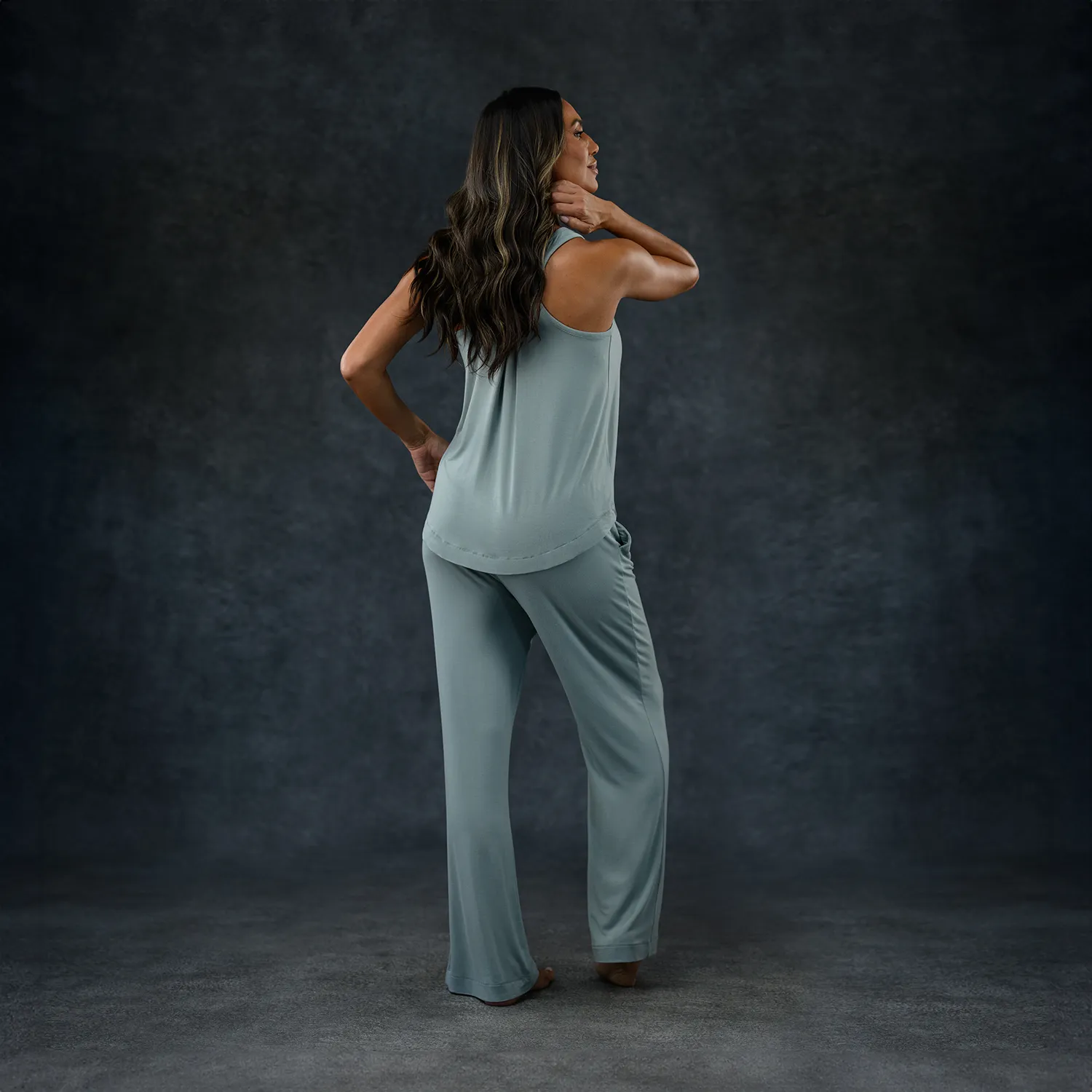 Women's Pajama Set - Pant   Tank (Mist)