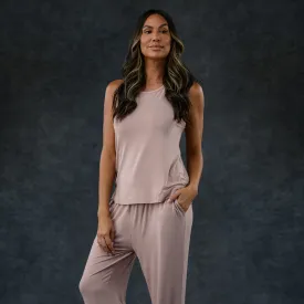 Women's Pajama Set - Pant   Tank (Peony)