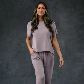 Women's Pajama Set - Pant   Tee (Lilac)
