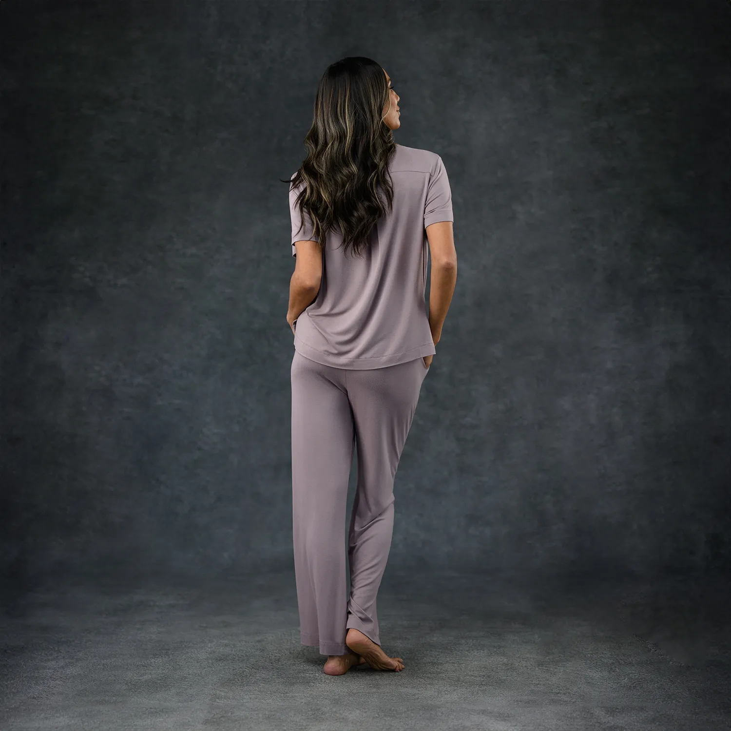 Women's Pajama Set - Pant   Tee (Lilac)