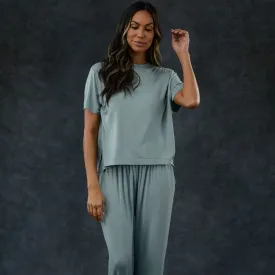 Women's Pajama Set - Pant   Tee (Mist)