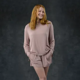Women's Pajama Set - Short   Shirt (Peony)