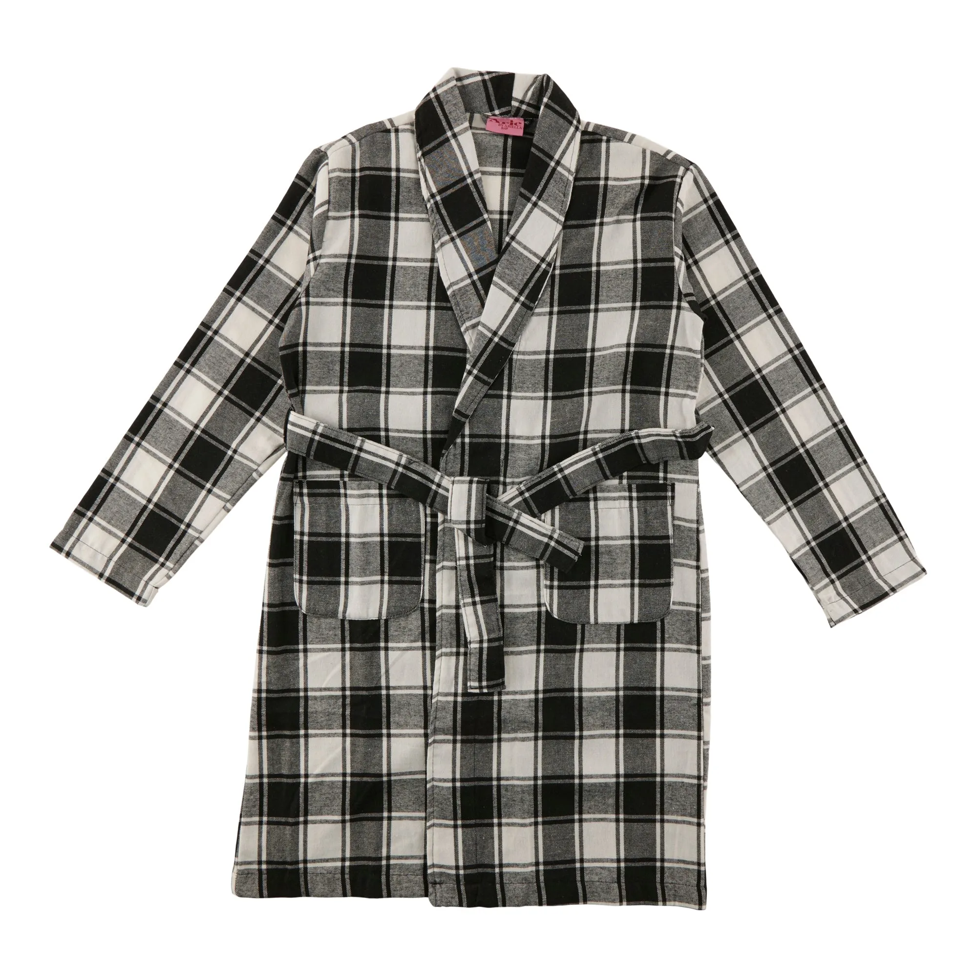 Women's Plaid Knee-Length Flannel Robe