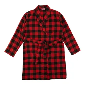 Women's Plaid Knee-Length Flannel Robe