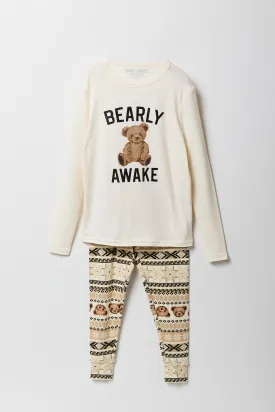 Youth Fammy Jammies Bear Hugs 2 Piece Pajama Set