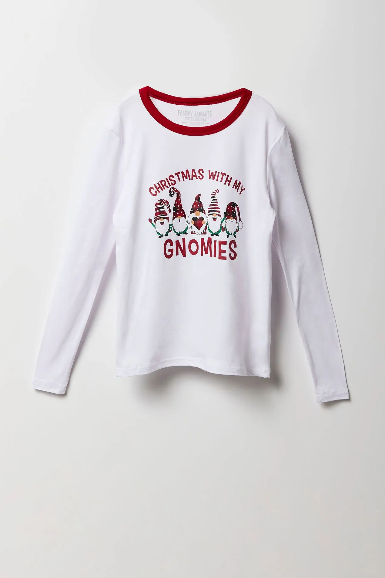 Youth Fammy Jammies Gnome For the Holidays 2 Piece Pajama Set